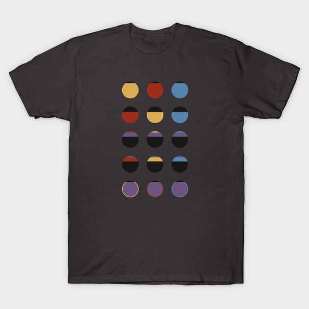 Minimalist Starfleet Uniforms T-Shirt by chayground